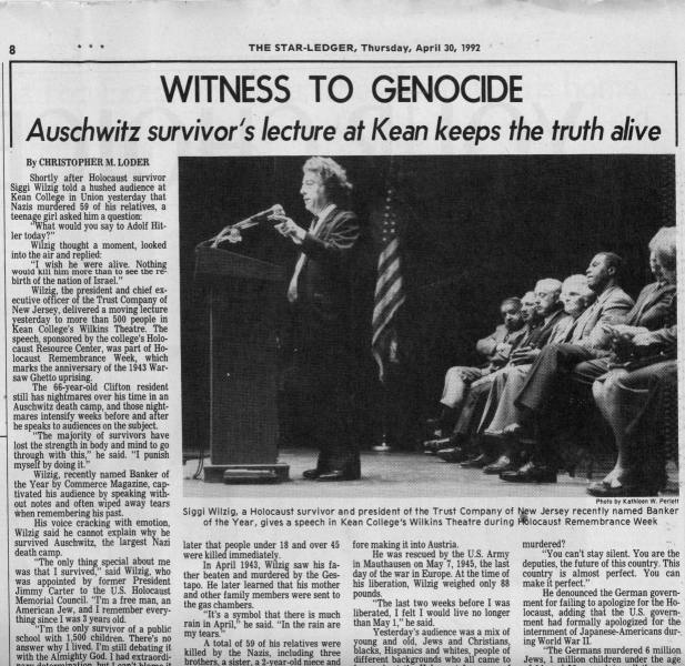 The Star-Ledger: Witness to Genocide